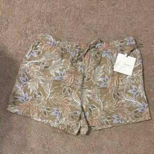 Cynthia Rowley 100% Linen Machine Washable Shorts